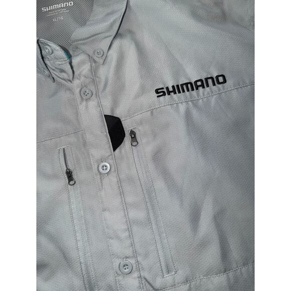 Shimano Men's Button Front Vented Fishing Shirt XL - Picture 3 of 8